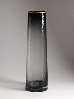Ваза напольная «Линней», 50×15 см, стекло, серая