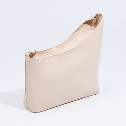 Сумка женская на молнии, бежевая