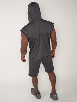 Спортивный костюм летний мужской темно-серого цвета 2262TC - FUYOUKAI фото 10