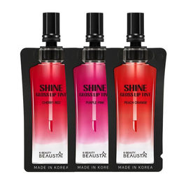 Beausta Набор стойких тинтов для губ / Shine Gloss Lip Tint, 3 шт.  фото 5