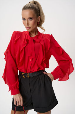 Рубашка Кристл (красный) - Эльза фото 20