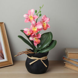 Цена за 1 шт. Цветочная композиция Орхидея / ZH-022 /уп 10/72/ - Галеонтрейд фото 6