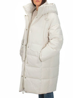 Y23-808 MILK Пальто зимнее женское (200 гр. тинсулейт) - Фабричный китай фото 9