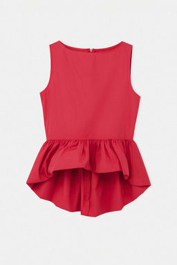Nar Cicegi Dokuma Peplum Bluz TWOSS26BZ00631