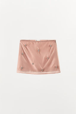 SHORT SKIRT WITH RHINESTONES - Zara фото 2