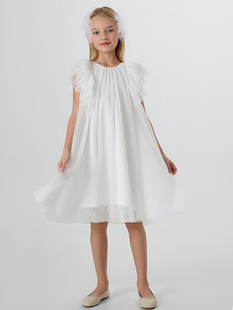 Нарядное платье для девочек белое - Mark formelle фото 6