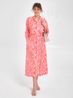 Платье из вискозы с принтом