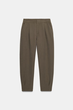 PLEATED CARROT TROUSERS - Zara фото 4