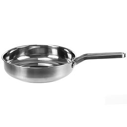 Ленинград Набор посуды из нержавеющей стали 10 предметов: кастрюля - 2 штуки: 18х9,5см 2,3л; 19,5х10,5см 3л; пароварка 23х22см 5л, ковш 16х9см 1,7л, сковорода 24х6,5см 2,4л без крышки, кухонная навеска пластмассовая - 5 штук, крышки стеклянные, руч - Домашняя мода фото 5