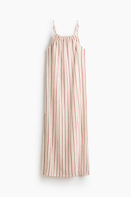 Vestido efecto arrugado con tirantes de lazo - H&m фото 6