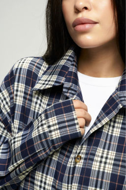 Рубашка в клетку Dark Blue - Erist store фото 5