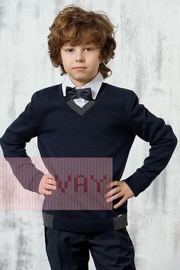 Джемпер для мальчиков 5223-7025 - Vay kids школа фото 2