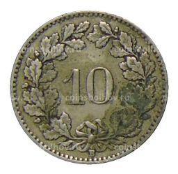10 раппенов 1921 года Швейцария