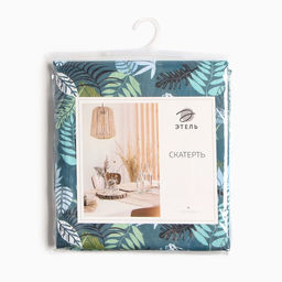 Скатерть Этель Папоротник 149х220 см, 80% хл, 20% пэ, сатин 110 г/м2  фото 8