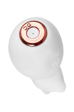 Вибратор Штучки-Дрючки, Mr. Bear, белый, силикон, 7,5 см  фото 6