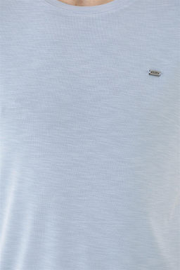 Мужская голубая базовая футболка - U.s. polo assn фото 7