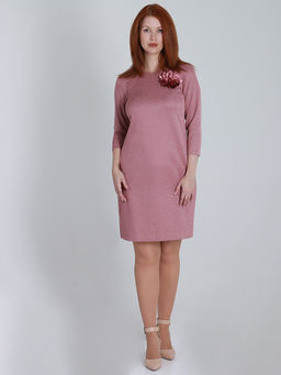 2В 4857.С1 Платье+ брошь - Almond фото 5