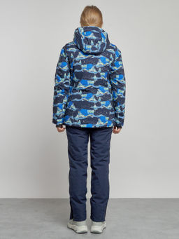 Горнолыжный костюм женский зимний темно-синего цвета 03320TS - Chunmai фото 4