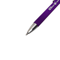 Ручка шариковая СТИРАЕМЫЕ ЧЕРНИЛА 0.8 мм, автоматическая, стержень синий, прорезиненый квадратный ФИОЛЕТОВЫЙ корпус