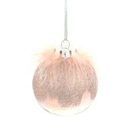 Набор из 12шт, Украшение новогоднее Шар "Перышко страуса", D 8 см, L35 W27 H9 см