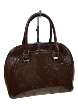 Женская сумка из искусственной кожи, цвет шоколад