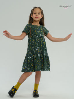 Платье Тия горчичные ветки - Sovalina фото 12