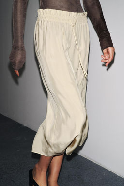 ZW COLLECTION MIDI SKIRT WITH DRAWSTRINGS - Zara фото 2