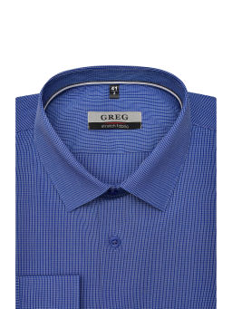 Сорочка мужская длинный рукав GREG 214/237/6176/ZN/1p STRETCH  фото 3