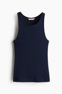 Camiseta sin mangas en canal? de mezcla de seda