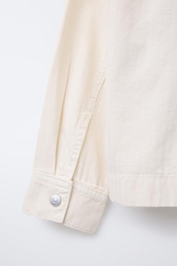 HERRINGBONE HOODED OVERSHIRT - Zara фото 5