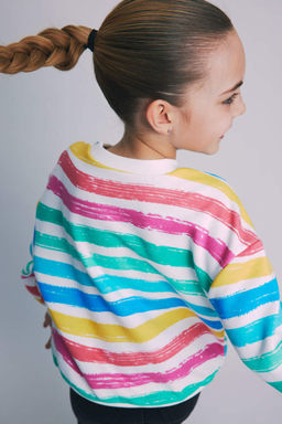 Толстовка с принтом для девочек - Defacto фото 4