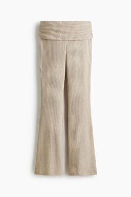 Leggings en punto de canal? con cintura plegable