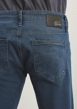 Jake Lux Black Vintage Ind?go Mavi Jean Pantolon  фото 9