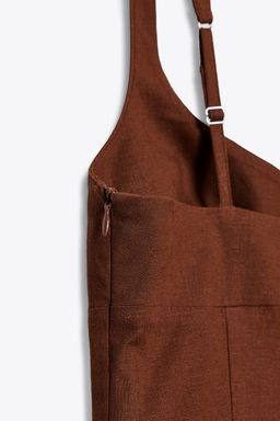 LINEN BLEND MIDI DRESS - Zara фото 18