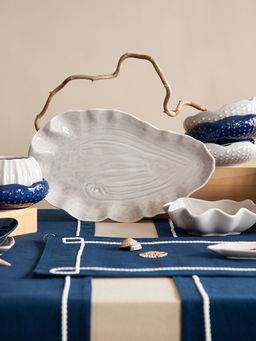 Блюдо сервировочное Clams серого цвета из коллекции Sea treasures - Tkano фото 3