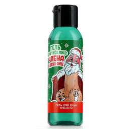 Гель для душа ЧИСТОЕ СЧАСТЬЕ «Для трёх лиц», 100 мл, аромат пряности, 18+, Новый Год