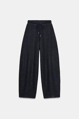 SOFT RIB BALLOON TROUSERS - Zara фото 3