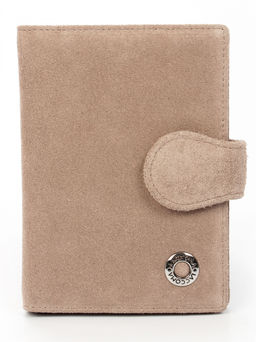 LACCOMA обложка для авто документов LA-3090-З-серо-бежевый натуральная замша