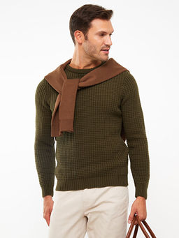 Bisiklet Yaka Erkek Triko Kazak