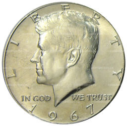 1/2 доллара (50 центов) 1967 года США