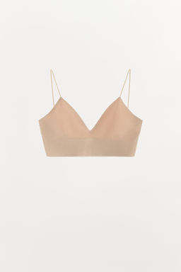 BRALETTE TRIANGULAR SEAMLESS / rosa claro