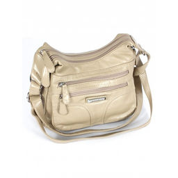 Сумка женская искусственная кожа Guecca-116, 2отд, плечевой ремень, бежевый SALE 264019