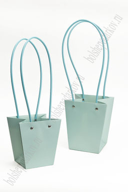 Сумка для цветов 13*15,5*9,5 см (10 шт) SF-7376, голубой