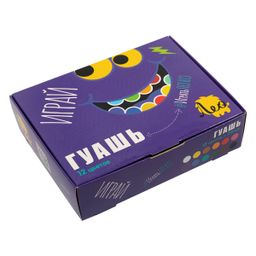 Краска гуашь Лео Играй набор в картонной упаковке LPG-0112 12 цв. х 20 мл