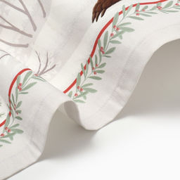 Набор новогодний Новогоднее чудо: скатерть 150?180 см 3 см с ВГМО, салфетка 40?40 см-8 шт., 100% хлопок