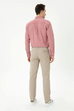 Мужские темно-бежевые брюки из плотной ткани/чиносы Неожиданная скидка в корзине - U.s. polo assn фото 4