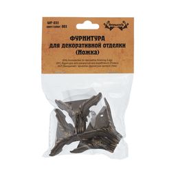Промысел WF-031 Фурнитура для декоративной отделки ножка 4.1х2.4 см 1 х №01 бронза