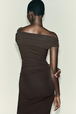 LONG DRAPED DRESS - Zara фото 6