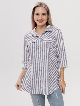 Блузка женская БЖ-72 (кулирка) Кофейная - Elenatex фото 2