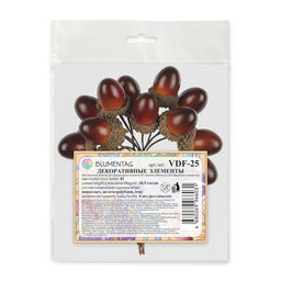 Blumentag VDF-25 Декоративные элементы 6 х 12 шт. 10.5 см 01 желуди  фото 4